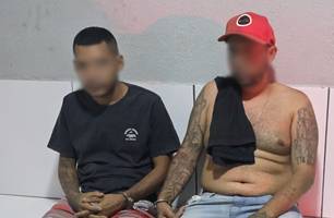 Membro de facção suspeito de vários crimes e comparsa são presos em Água Branca (Foto: Divulgação)