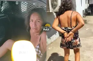 Mulher tenta matar marido com faca enferrujada e é presa em Demerval Lobão (Foto: Repórter 12/Conecta Piauí)