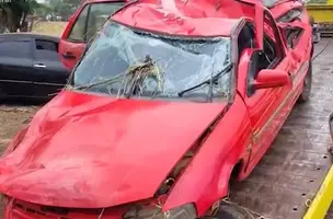 Passageiro grava momento de acidente com motorista bêbado no Paraná (Foto: Reprodução)