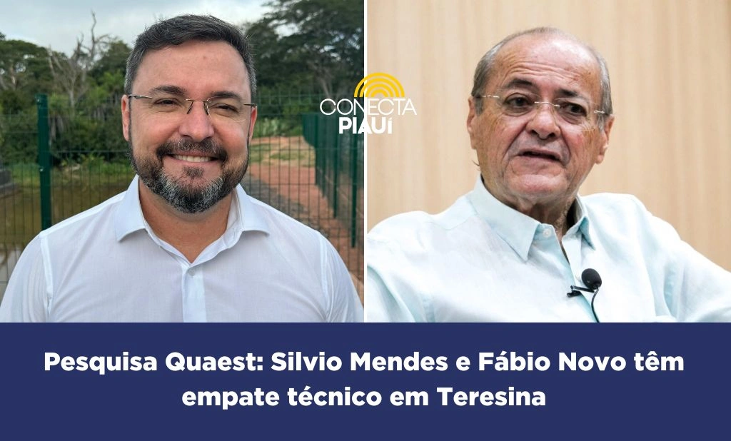 Pesquisa Quaest: Silvio Mendes e Fábio Novo têm empate técnico em Teresina