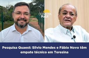 Pesquisa Quaest: Silvio Mendes e Fábio Novo têm empate técnico em Teresina (Foto: Divulgação)