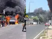 Picape é destruída por incêndio em frente a loja na zona Sul de Teresina