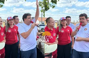 Prata do Piauí: governador participa de evento político com Karol Marques (Foto: Conecta Piauí)