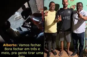 Prefeito e vice são flagrados comprando voto por R$ 4 mil em Cajazeira do Piauí (Foto: Reprodução)