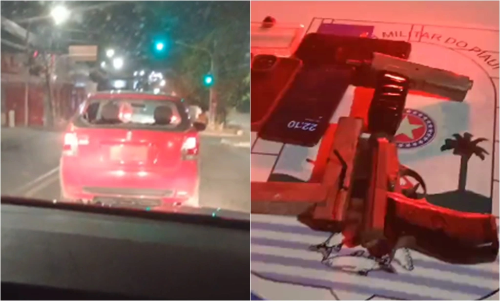 Quadrilha abandona carro roubado após vários assaltos na zona Sudeste de Teresina