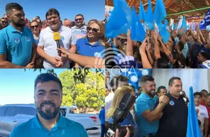 Rafael Fonteles participa de encontro com candidato Jesse James em Guadalupe (Foto: Conecta Piauí)