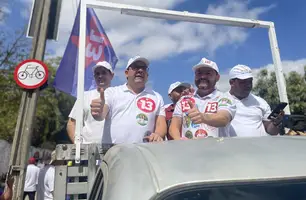 ‘Vamos devolver o título de Cidade Verde a Teresina’, diz Novo em carreata (Foto: Alessandra Fonseca/Conecta Piauí)