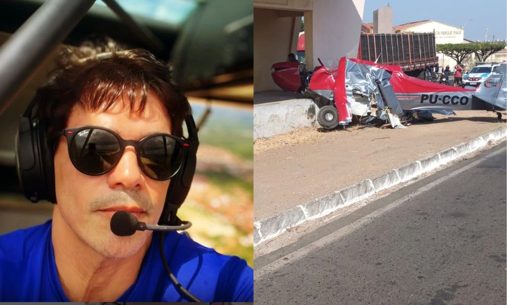 Vídeo flagra queda de aeronave pilotada pelo médico Jacinto Lay em Teresina