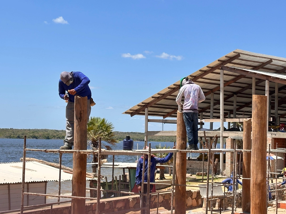 Visita a obra de revitalização da Lagoa do Portinho