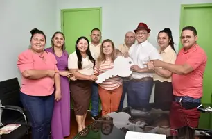 Abdonal Melo empossa nova equipe de secretários municipais em São João do Arraial (Foto: Reprodução)