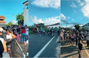 Atletas de Curimatá participam da corrida Mova Plus em Avellino Lopes (Foto: Reprodução)