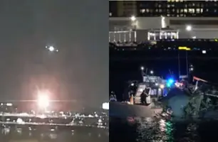 Avião com equipe de patinação colide com helicóptero e cai em rio nos EUA (Foto: Reprodução/Internet)