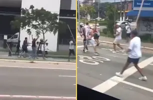 Briga Corinthians x São Paulo (Foto: Reprodução/Redes Sociais)