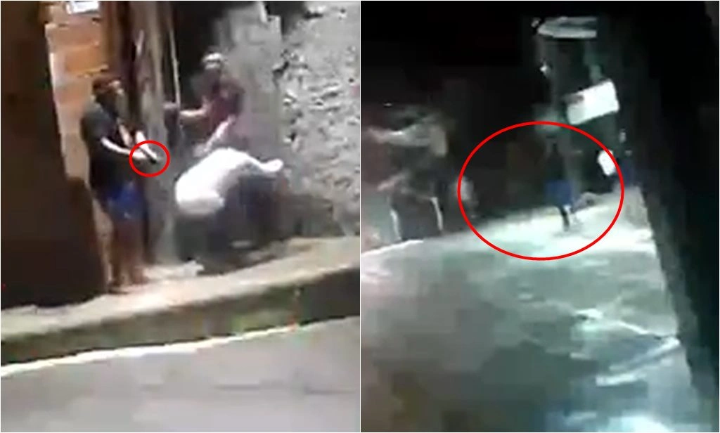 Câmera de segurança flagra troca de tiros entre faccionados em Fortaleza