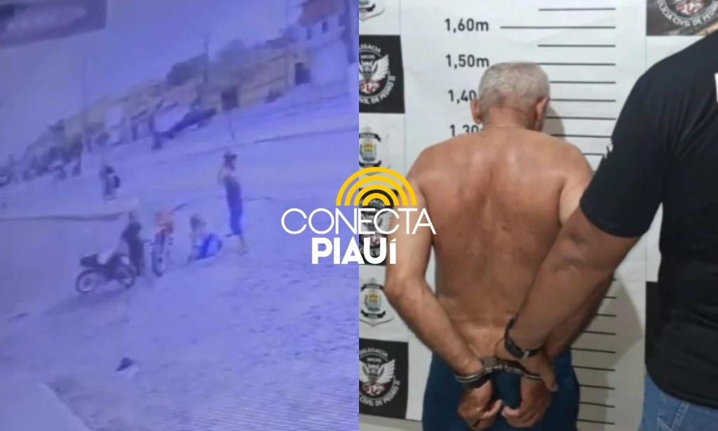 Câmera flagra homem tentando matar ex a tiros em Pedro II