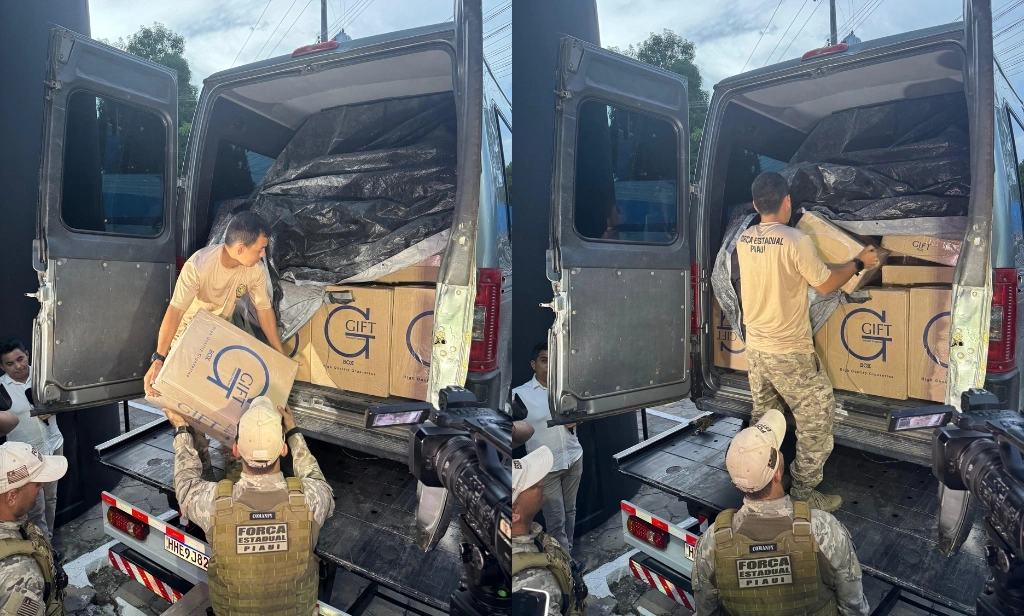 Carga de 300 kg de cigarros contrabandeados é apreendida após acidente no Piauí
