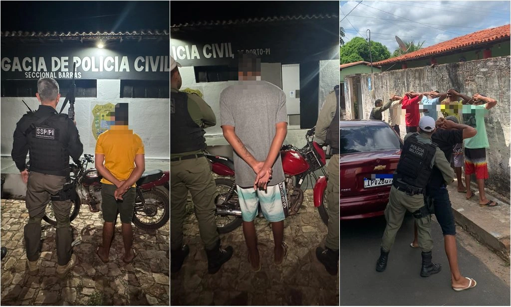 Cinco pessoas são presas durante operação em Porto e Matias Olímpio