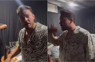 'Clima tá pesado', diz Safadão após princípio de incêndio antes de show em Altos (Foto: Reprodução)