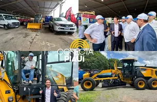Codevasf realiza entrega de máquinas e veículos após estrago das chuvas em Picos (Foto: Conecta Piauí)