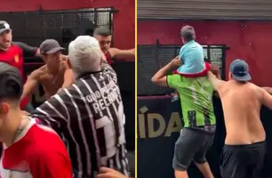Confusão entre torcida e jogadores marca classificação do Flamengo-SP na Copinha (Foto: Reprodução)