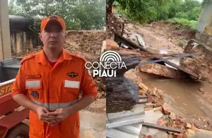 Corpo de Bombeiros reforça orientações à famílias afetadas pelas chuvas em Picos (Foto: Conecta Piauí)