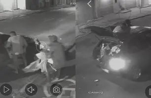 Criminosos assaltam loja de roupas na zona Leste de Teresina (Foto: Reprodução)