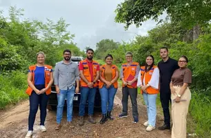 Defesa Civil avalia áreas afetadas pelas chuvas em Guadalupe (Foto: Reprodução)