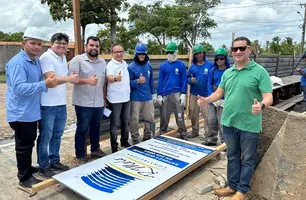 Deputado Dr. Hélio celebra início das obras na Lagoa do Bebedouro em Parnaíba (Foto: Reprodução)