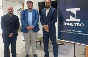 Diretor do IMEPI, Júnior Macedo, visita laboratórios do INMETRO no Rio de Janeiro (Foto: Reprodução)