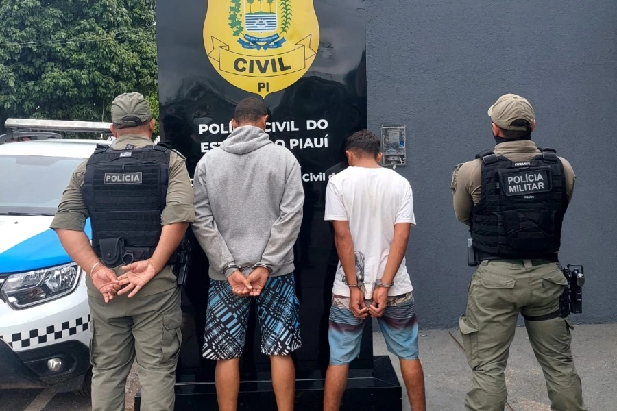 Dois homens são presos em Curimatá por tráfico de drogas e porte ilegal de arma de fogo