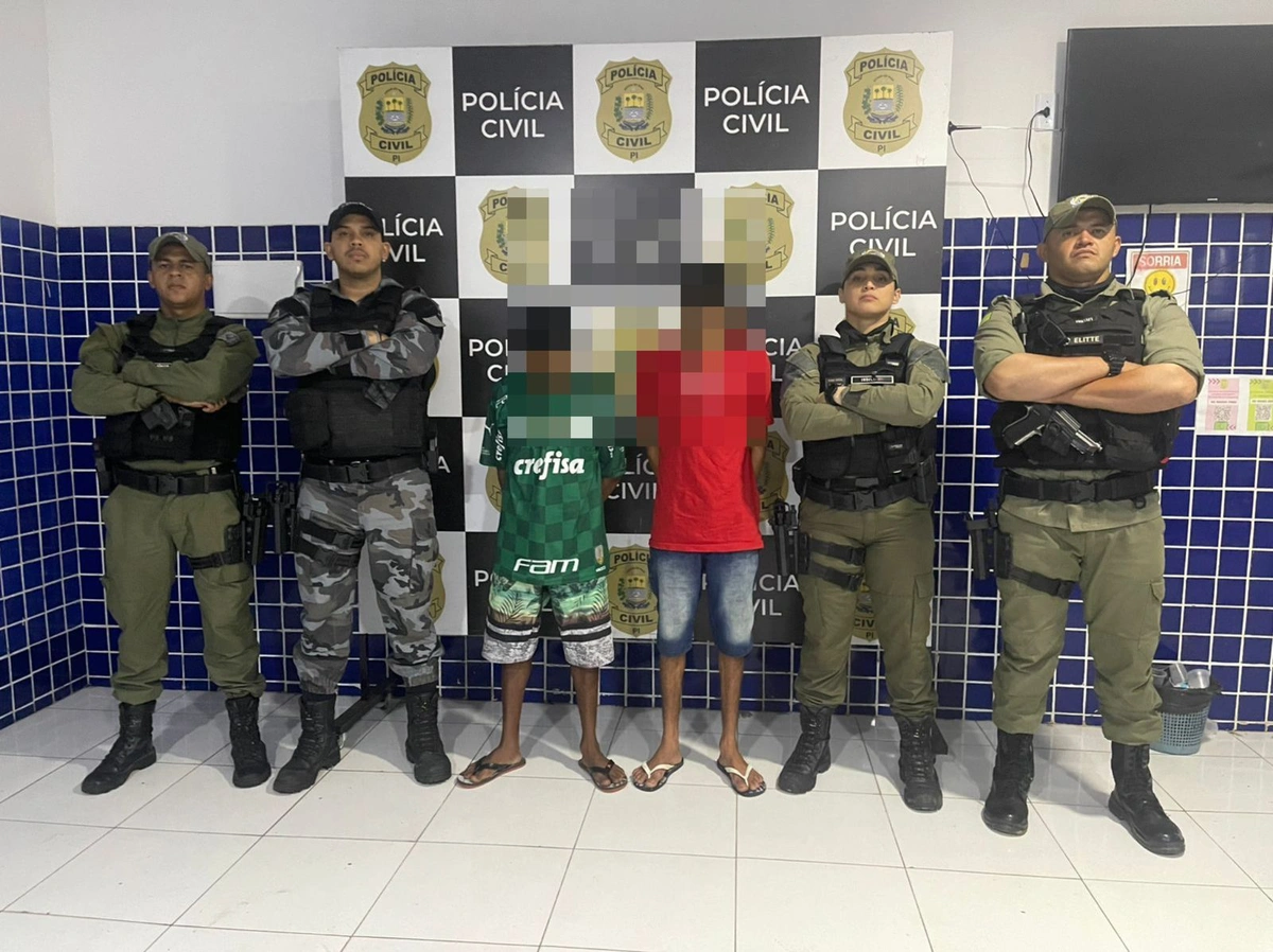 Dois homens são presos suspeitos de tráfico de drogas em município no Piauí