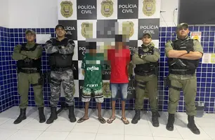 Dois homens são presos suspeitos de tráfico de drogas em município no Piauí (Foto: Reprodução)