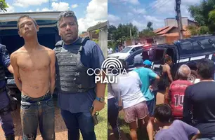 'Fandango' é preso após tentar estuprar idosa e se esconder na lama em Altos (Foto: Reprodução)
