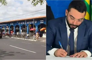 Feirantes do Mercado da Caramuru, em Parnaíba, são expulsos por ordem do prefeito (Foto: Reprodução)