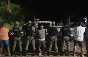 Foragido da Penitenciária de Esperantina é recapturado durante operação conjunta (Foto: Divulgação)