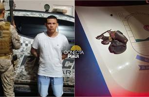 Foragido por homicídio e roubo é capturado no Alto da Ressurreição, em Teresina (Foto: Reprodução)