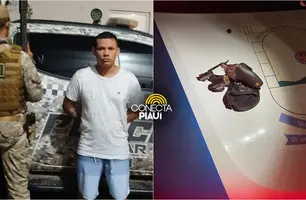 Foragido por homicídio e roubo é capturado no Alto da Ressurreição, em Teresina (Foto: Reprodução)