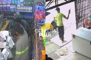 Funcionário vítima de assalto em comércio de Teresina é preso após registrar BO (Foto: Reprodução)