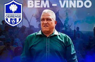 Givanildo Sales, técnico do Oeirense (Foto: Reprodução)