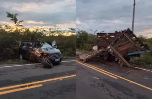 Grave acidente deixa duas mulheres mortas e um ferido entre Oeiras e Colônia do PI (Foto: Reprodução)