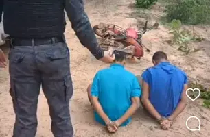 Guarda municipal prende dupla assaltando próximo ao Anel Viário de Timon (Foto: Reprodução)