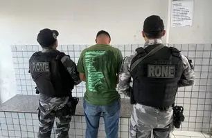 Homem com tornozeleira é preso após descumprir medida protetiva em Teresina (Foto: Divulgação/PMPI)