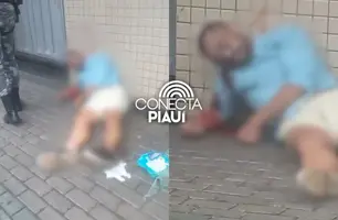 Homem é encontrado morto em calçada no Centro de Teresina (Foto: Reprodução)