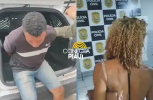 Homem é preso após arrombar porta da casa da ex na zona Norte de Teresina (Foto: Repórter 12/Conecta Piauí)