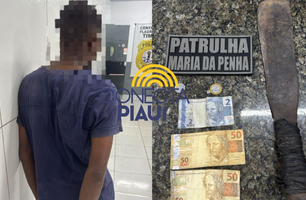 Homem preso em Timon (Foto: Ascom Polícia Militar do Maranhão)