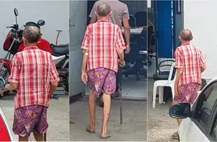 Idoso de 80 anos é preso suspeito de estuprar uma criança de 10 anos em Teresina (Foto: Reprodução)