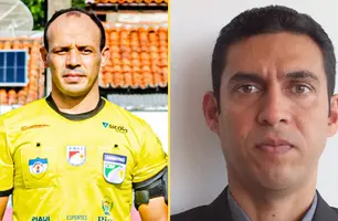 Jardiel Soares e Rogério Braga, árbitros piauienses (Foto: Reprodução)