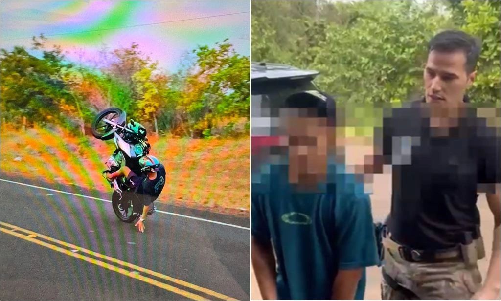Jovem é preso por realizar “Grau” em motocicleta na cidade de Altos