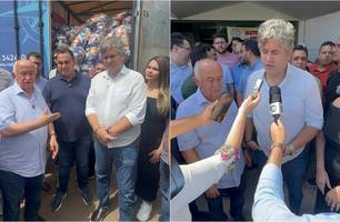 Júlio César entrega 100 toneladas de alimentos para famílias de Picos (Foto: Reprodução)