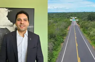 Léo Sobral apresenta transformação na PI-213, que conecta Cocal à divisa com o Ceará (Foto: Conecta Piauí/Reprodução)
